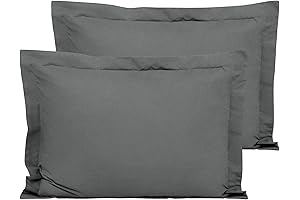 FLXXIE Soft Microfiber Standard Pillow Shams Set of 2