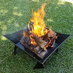 Lareira Quadrada A Lenha Para Área Externa 45cm