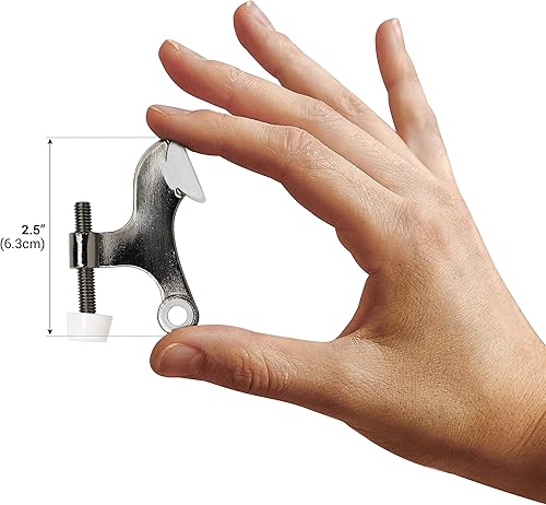 Vista 47 de Paquete de 5 tope de puerta Rok Hardware ajustable de alta resistencia con acabado de latón, ROKDSP1B