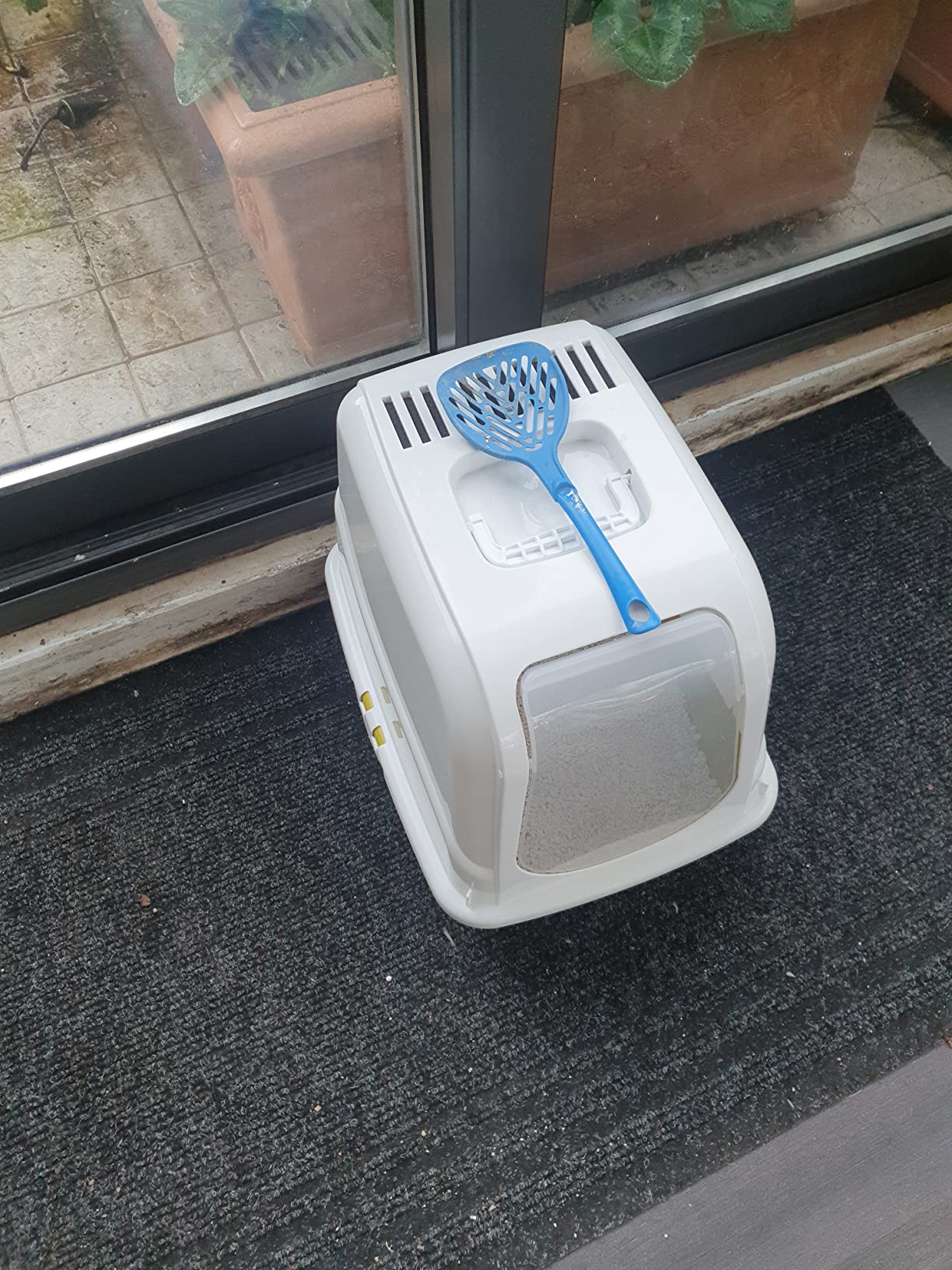 Toilette Per Gatti Komoda Chiusa - Con Filtro E Paletta, Design Igienico, Colori Assortiti - Foto 11