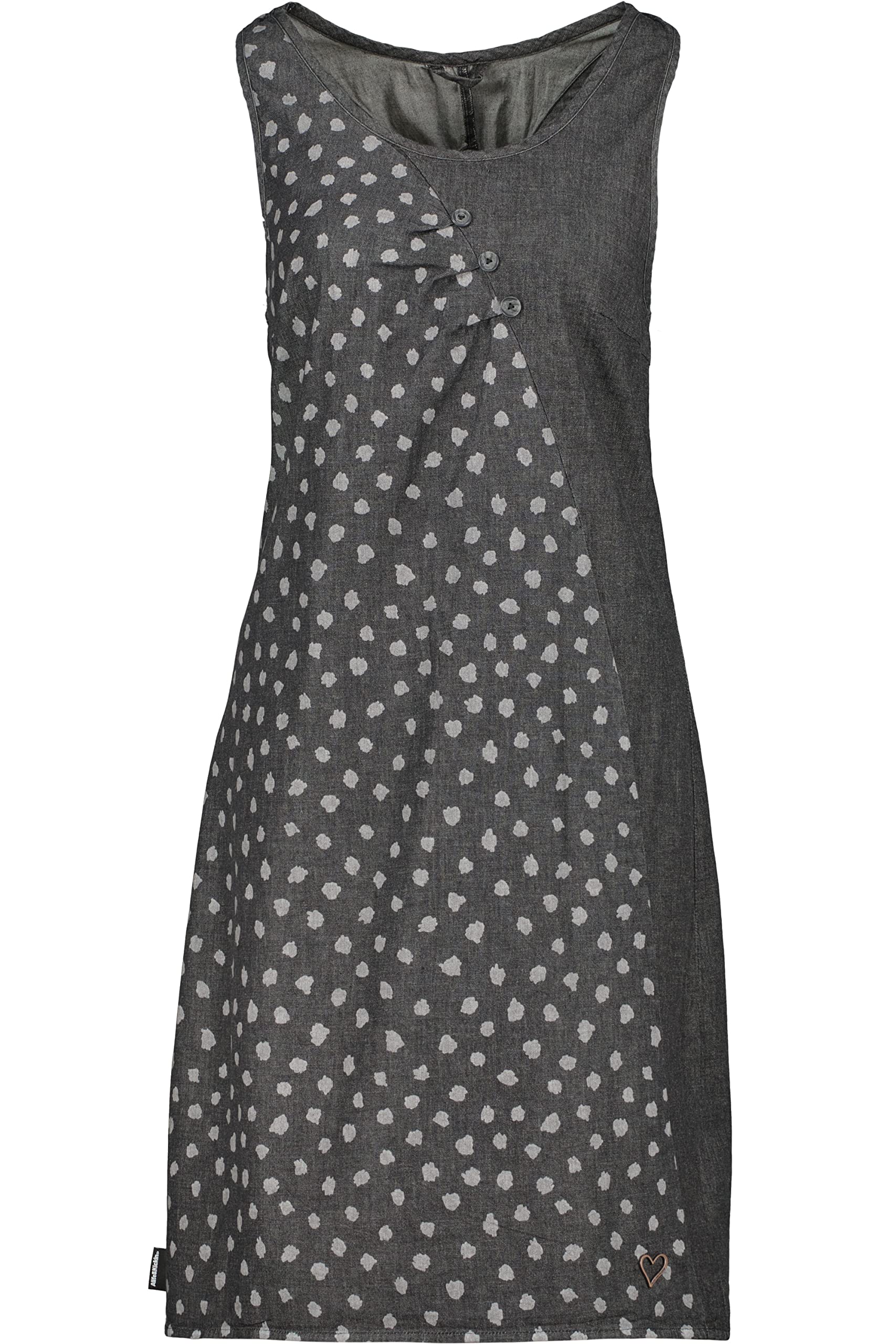 Alife Kickin Women's Black Denim Aife And Kickin Cameronak Dnm Dress - Casual Dress - Lightweight & Comfortable For Everyday & Summer - Short Dress For Leisure, Holidays & City Strolls, L