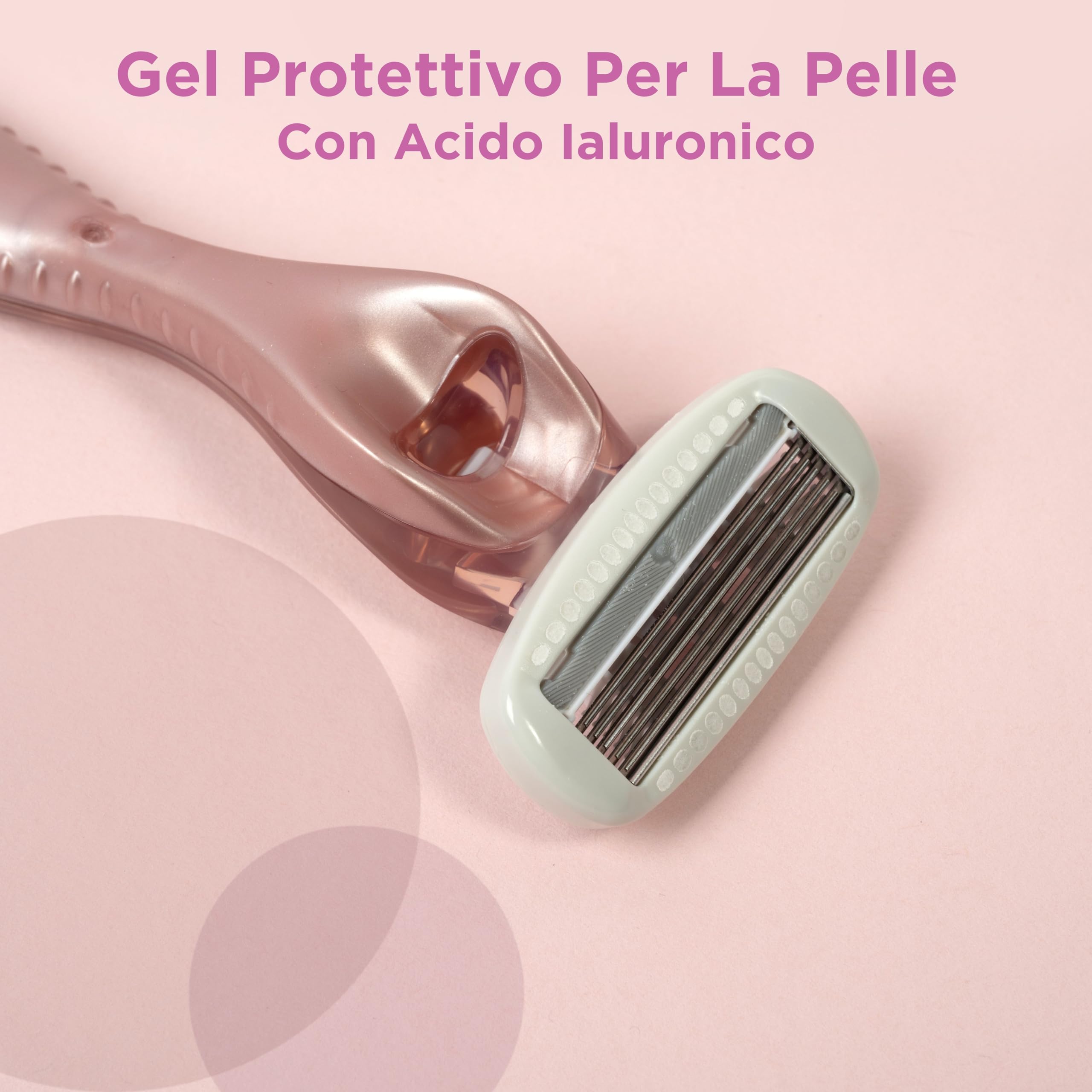Wilkinson Sword - Intuition Complete XXL Pack - Rasoi per donna - Confezione XXL con 1 rasoio + 6 lame di ricarica - Contiene gel Skin Protect
