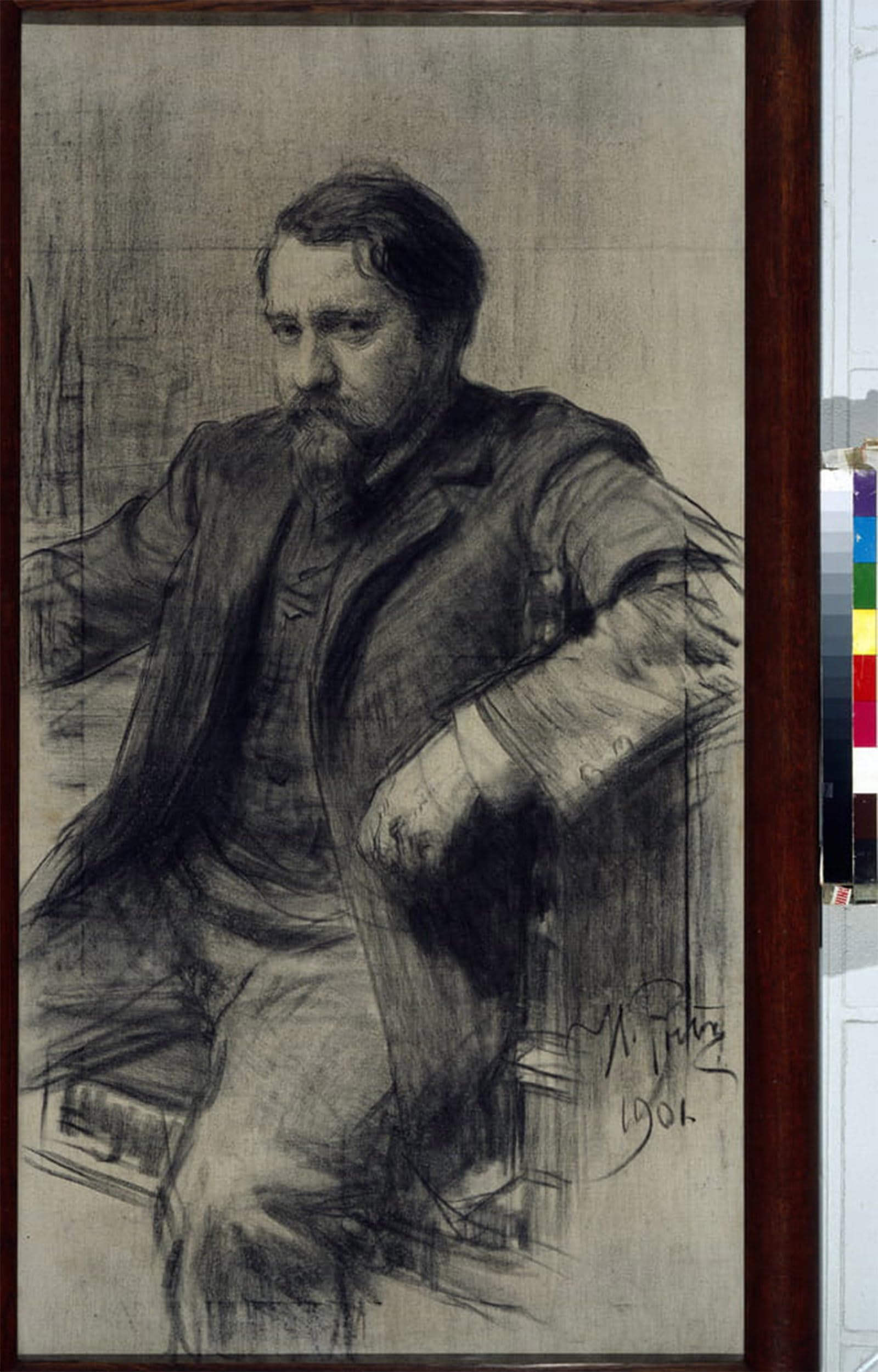 ARTXLXXBN Famous Prints Artwork Pictures Poster Painting Art Portrait of the Painting Valentin Aleksandrovich Serov Drawing by Ilya Efimovich Repin Artwork Landscape Pictures for Home Decor 60x90cm