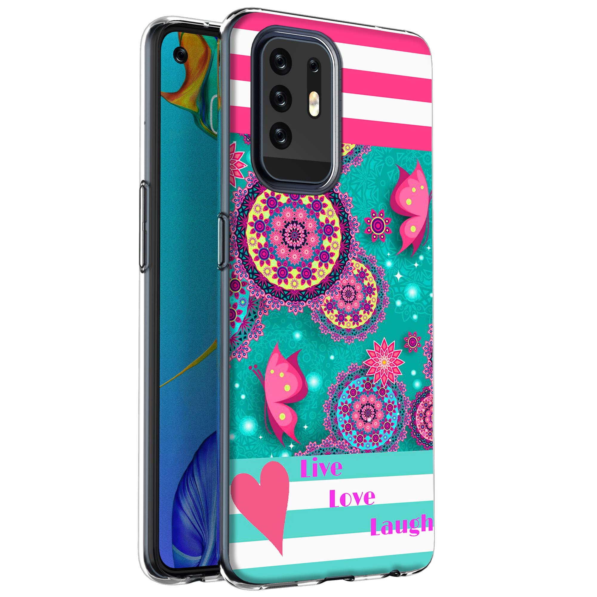 Cover In TPU Morbida Per Huawei Mate 20 Pro - Fantasia Macarons Colorati M582 - 4