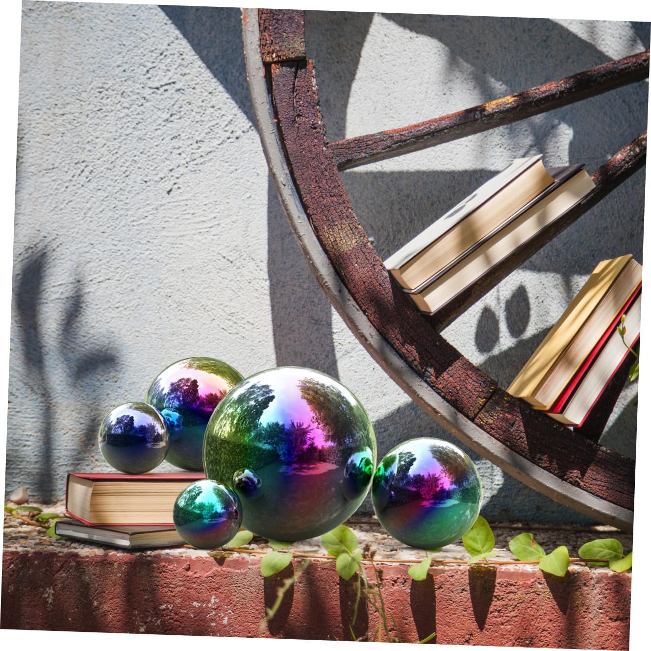 GALPADA 6 Palline Acciaio in Acciaio Inossidabile, Sfere Riflettenti da Giardino Lucidate a Specchio, Decorative per Patio ed Esterni, 6 Pezzi