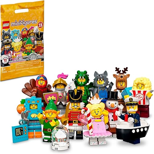 LEGO Minifigures Series 23 71034 Juego de juguetes de construcción de edición limitada; regalo imaginativo para niños, niños y niñas a partir de 5