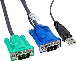 IOGEAR Bonded KVM Cable, USB, VGA, 16 Feet, G2L5205U