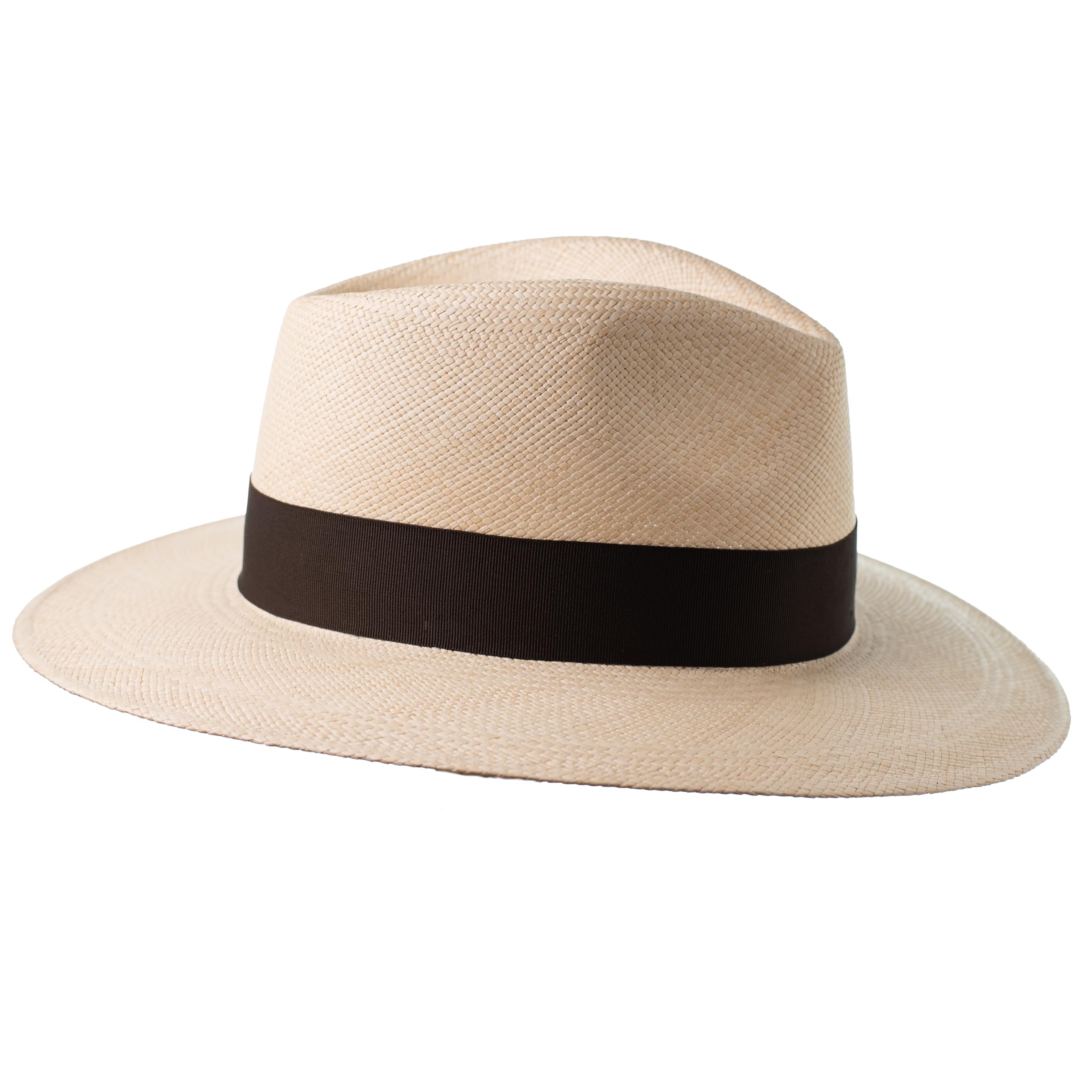 Cuenca 1905 Sidney Sombrero Panamá Genuino de Paja Toquilla, Tejido a Mano y Hecho 100% en Ecuador, Protección UV Natural, Panama Hat de Verano Hombre y Mujer