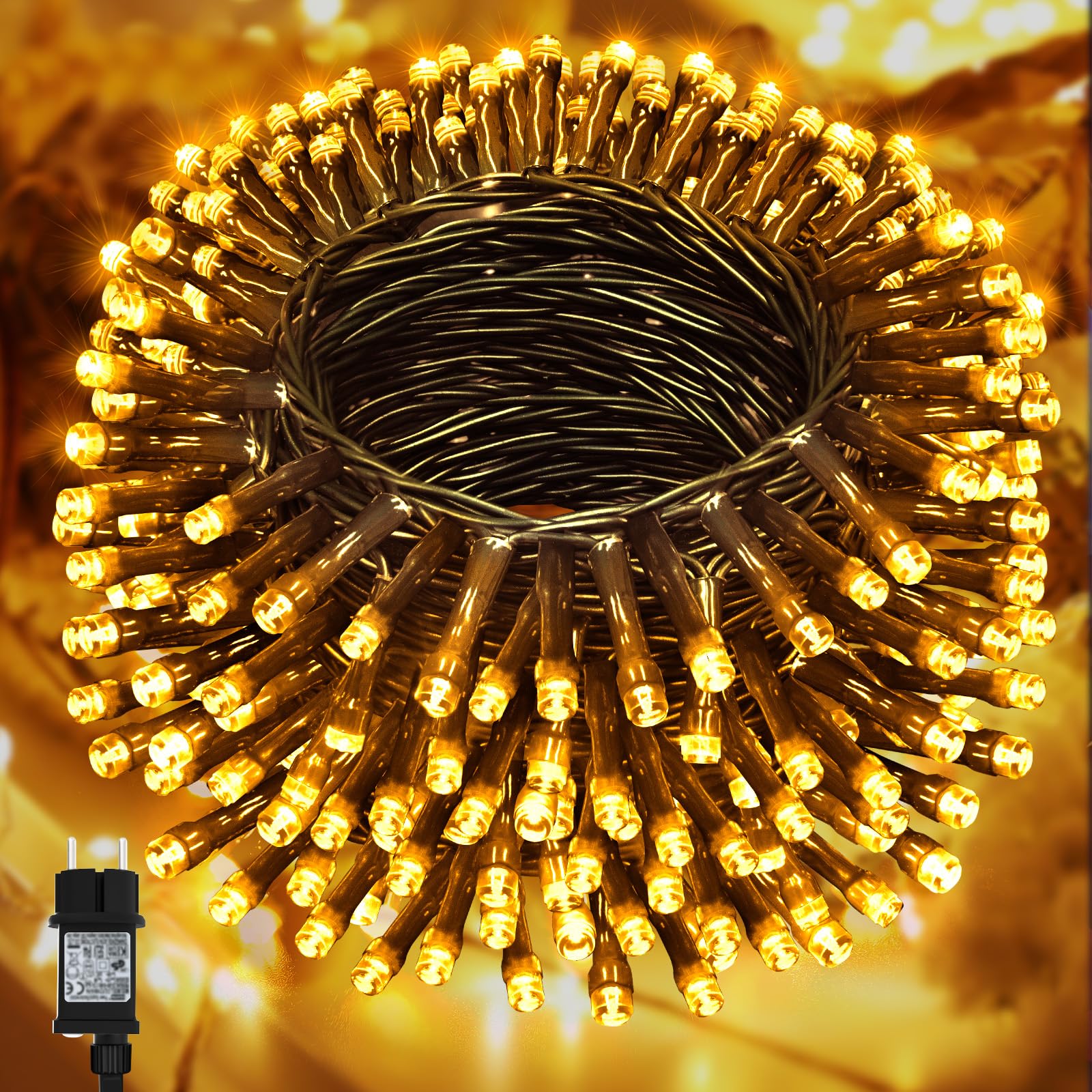Lincentra 2 Stück Micro Lichterkette Batteriebetrieben, 5M 5