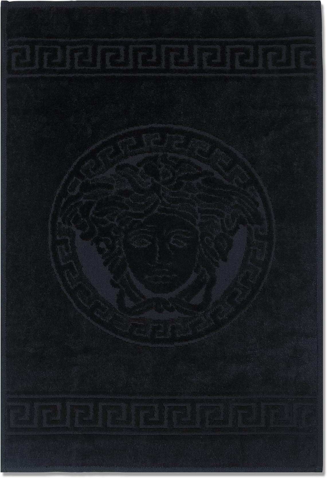 Versace Classic Medusa Towels in Black