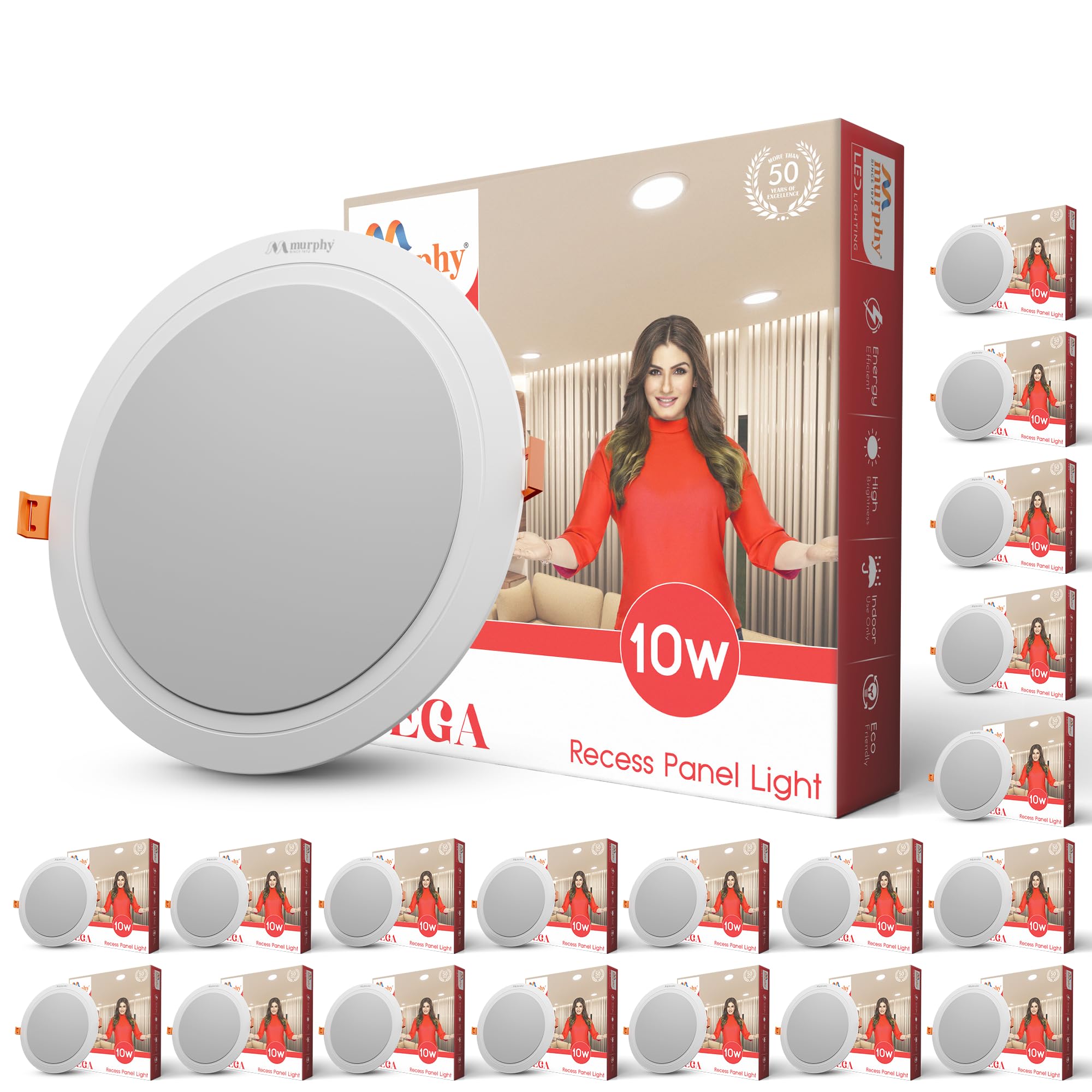 Murphy 10-Watt Vega Round LED Panel Ceiling Light (Cool White, Pack of 20) (B097SWQ94D) Amazon Price History, Amazon Price Tracker