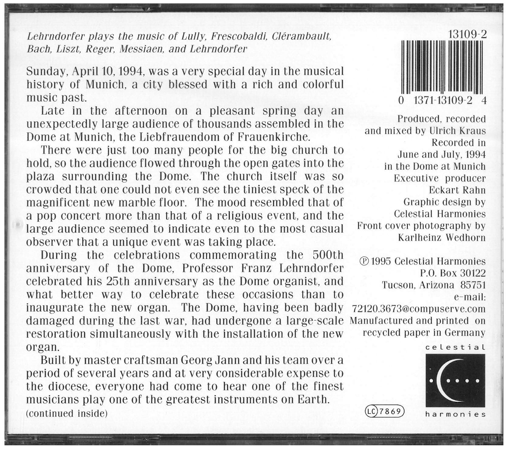 Franz Lehrndorfer - The Concert [IMPORT]