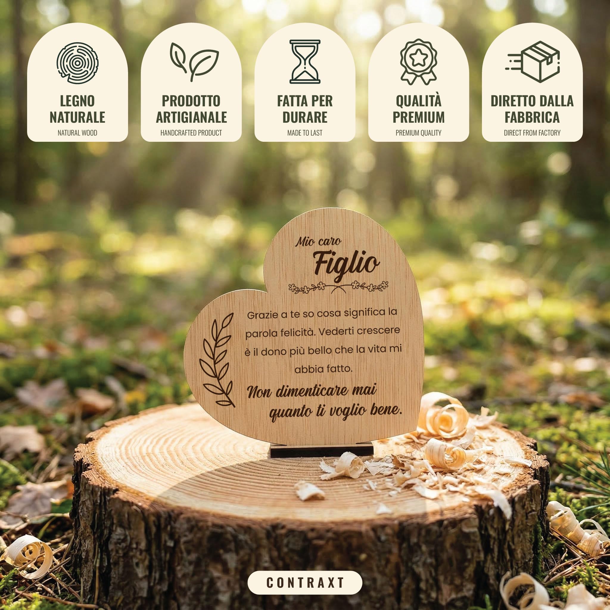 Targa In Legno Idea Regalo Divertente Per Il Papà - Flores Gioielli