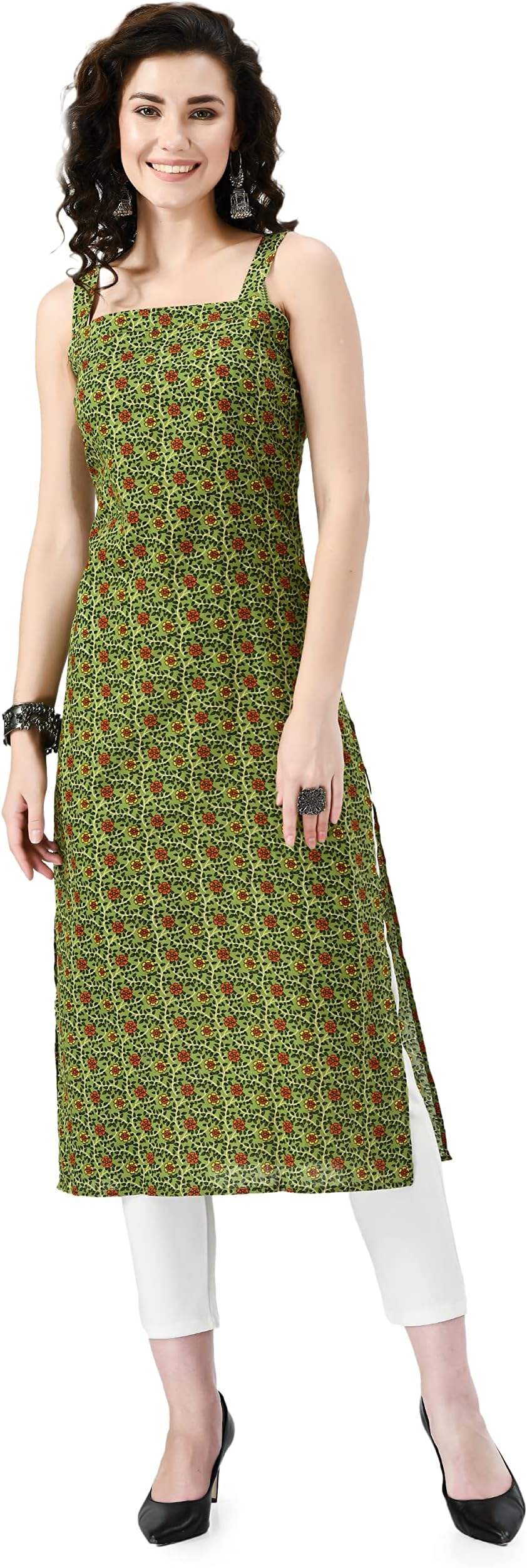 AnjuShree Choice Women Sleeveless Cotton Kurtis for women