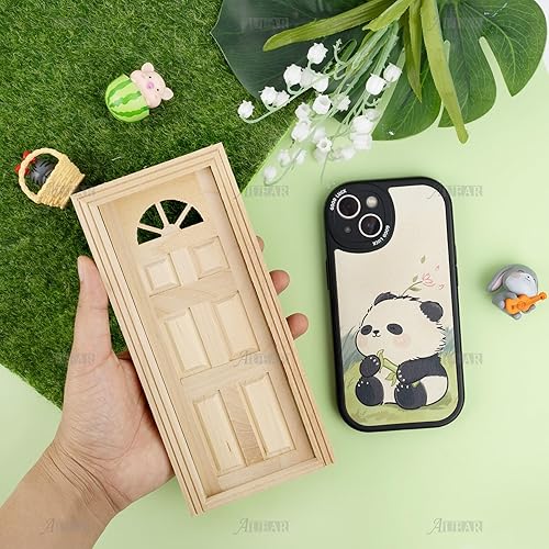 Miniatura 7 de AUEAR, Muebles en miniatura para casa de muñecas 112, puertas de madera para bricolaje, muñeca, muebles para el hogar, manualidades (6 paneles