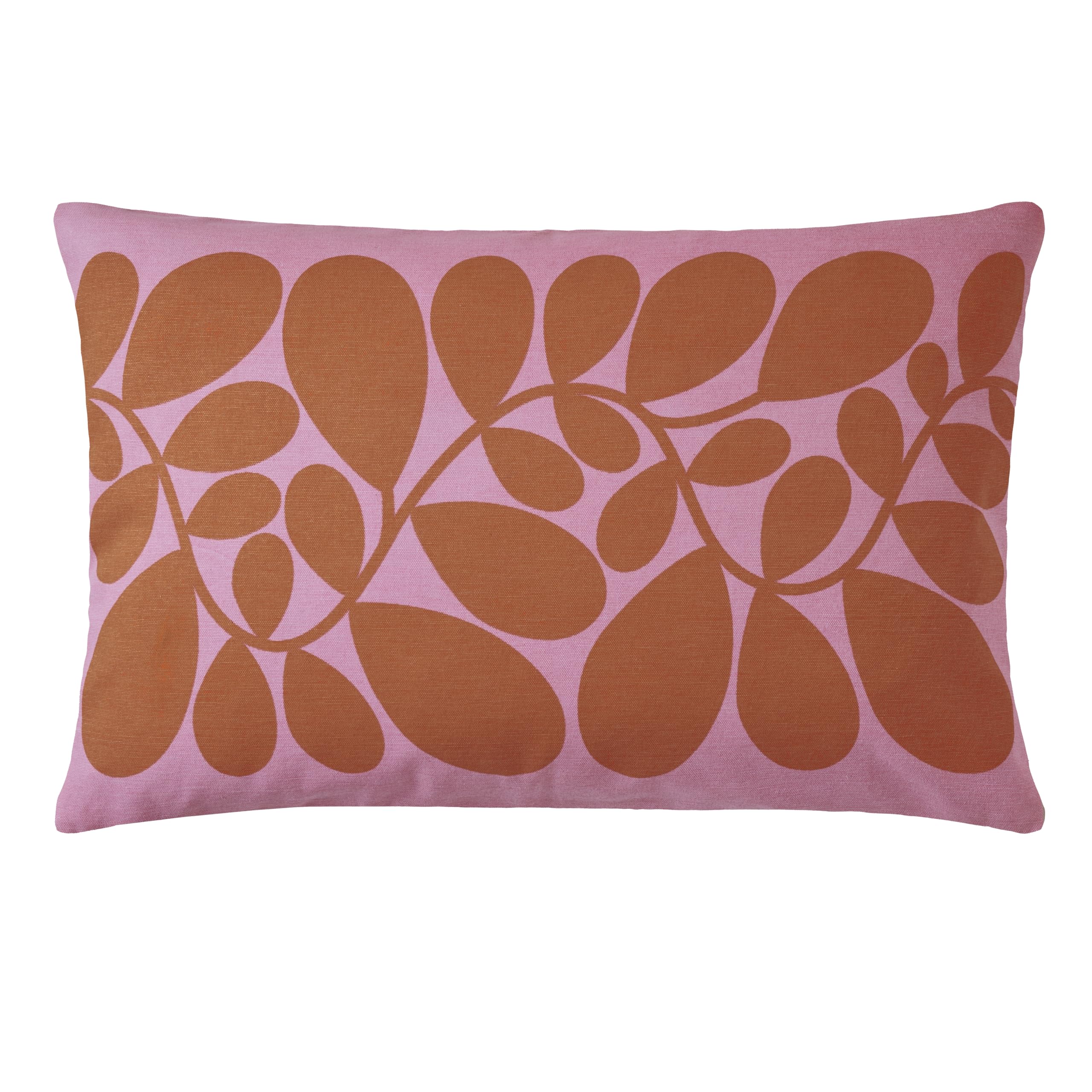 Orla Kiely Sycamore Stripe Tomato and Pink Reversible Cushion