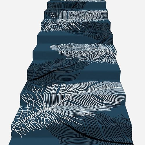 LXBAMKEA Alfombra para peldaños de escalera, almohadillas antideslizantes para escaleras, alfombras de protección autoadhesivas de rollo completo,