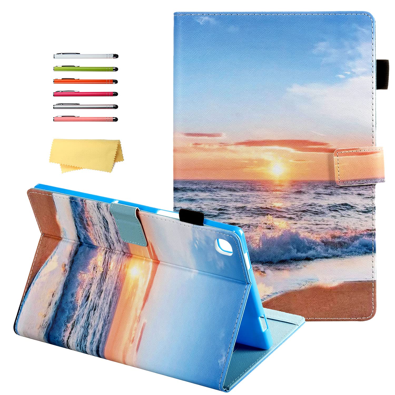 UUcovers for Samsung Galaxy Tab A7 10.4 inch 2020/2022 Release (Model:SM-T500/T503/T505/T507/T509) with Stand/Pencil Holder PU Leather Protective