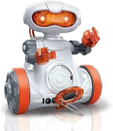Miniatura 2 de Clementoni - Science & Play Mio Robot Robot interactivo de aprendizaje STEM con aplicación, evitación de obstáculos y función de dibujo (más de 8