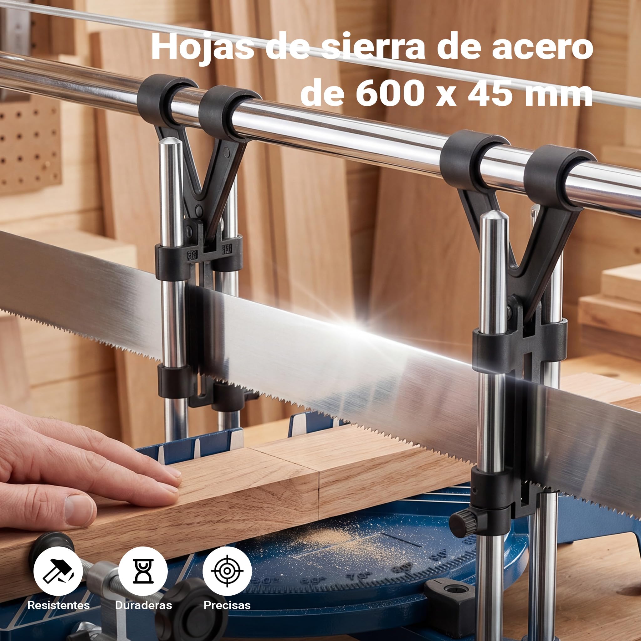 Sierra precisión tronzadora ingletadora angulo de mano 600 mm