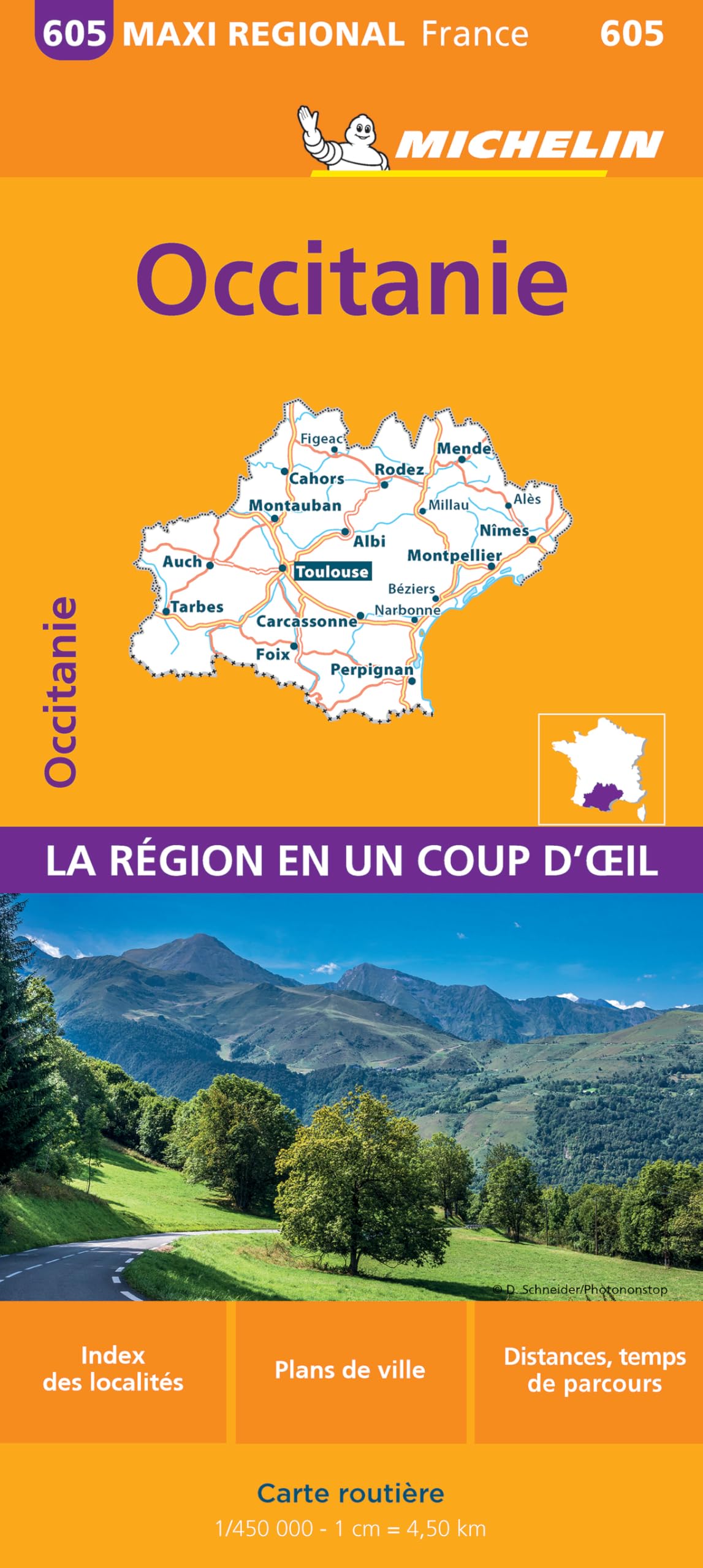 OCCITANIE France - Michelin Maxi Regional Map 605 Map France Maxi Regional