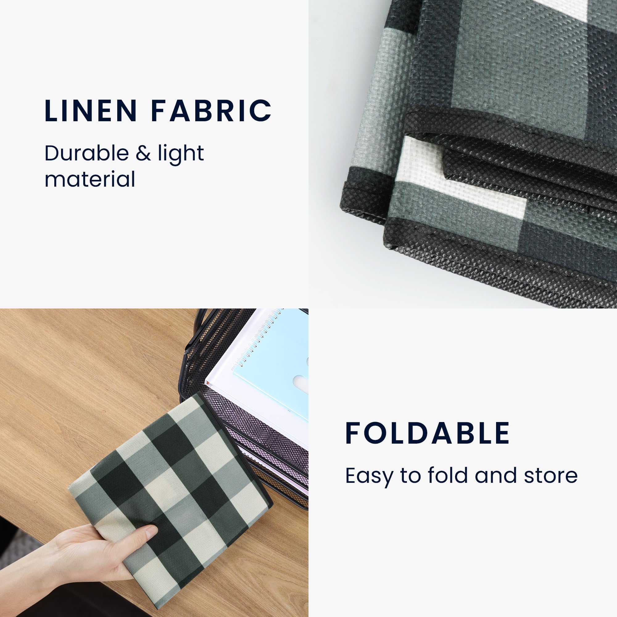 Housse Écran Tv Compatible Avec 32" Tv - Protection D'Écran Télévision En Lin - Noir[m6598