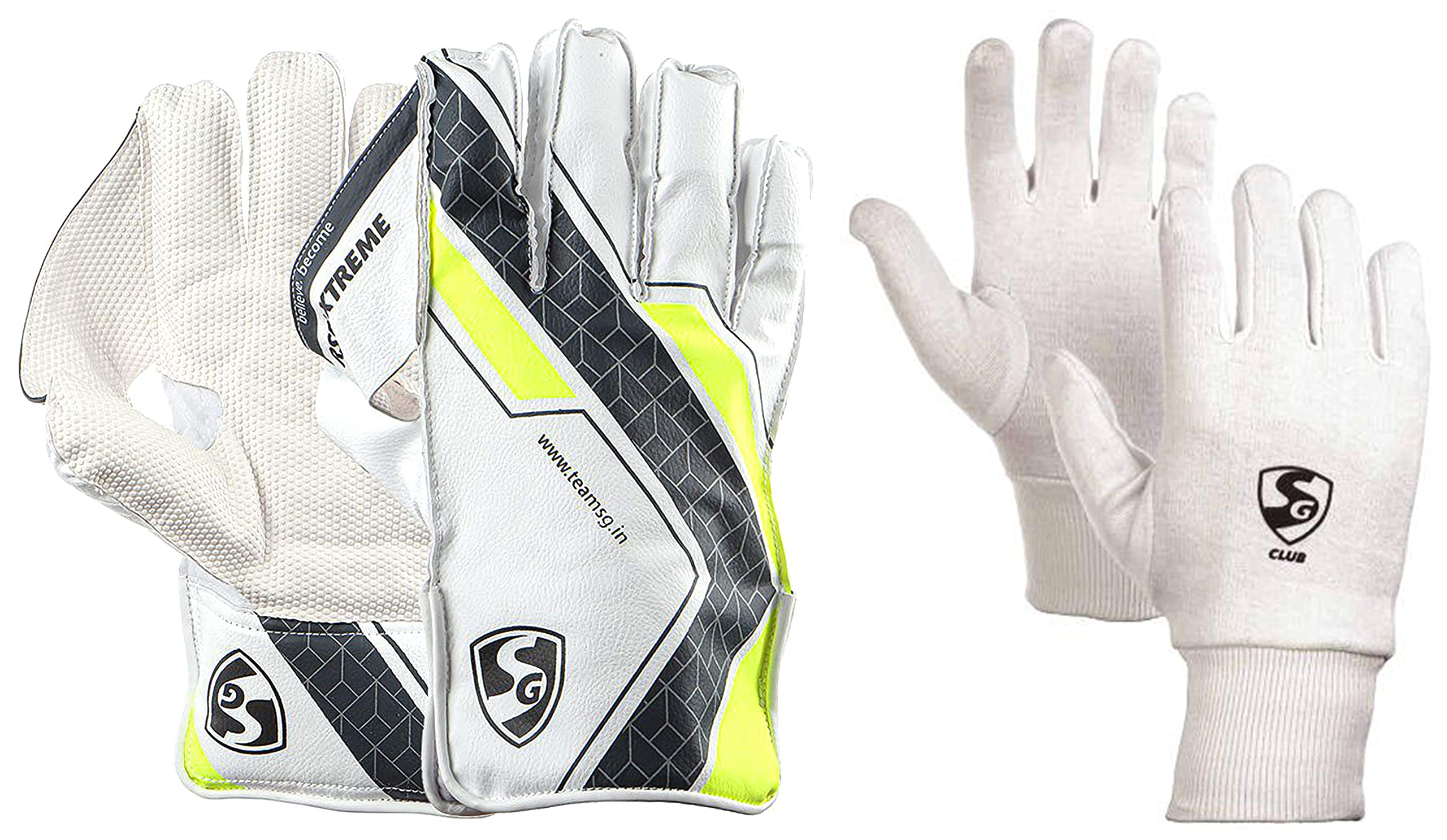 SG RSD Extreme Cricket Wicket Keeping Gloves, Youth (Assorted) Club Cotton Inner Gloves, Youth Combo (B08615RTNS) Amazon Price History, Amazon Price Tracker