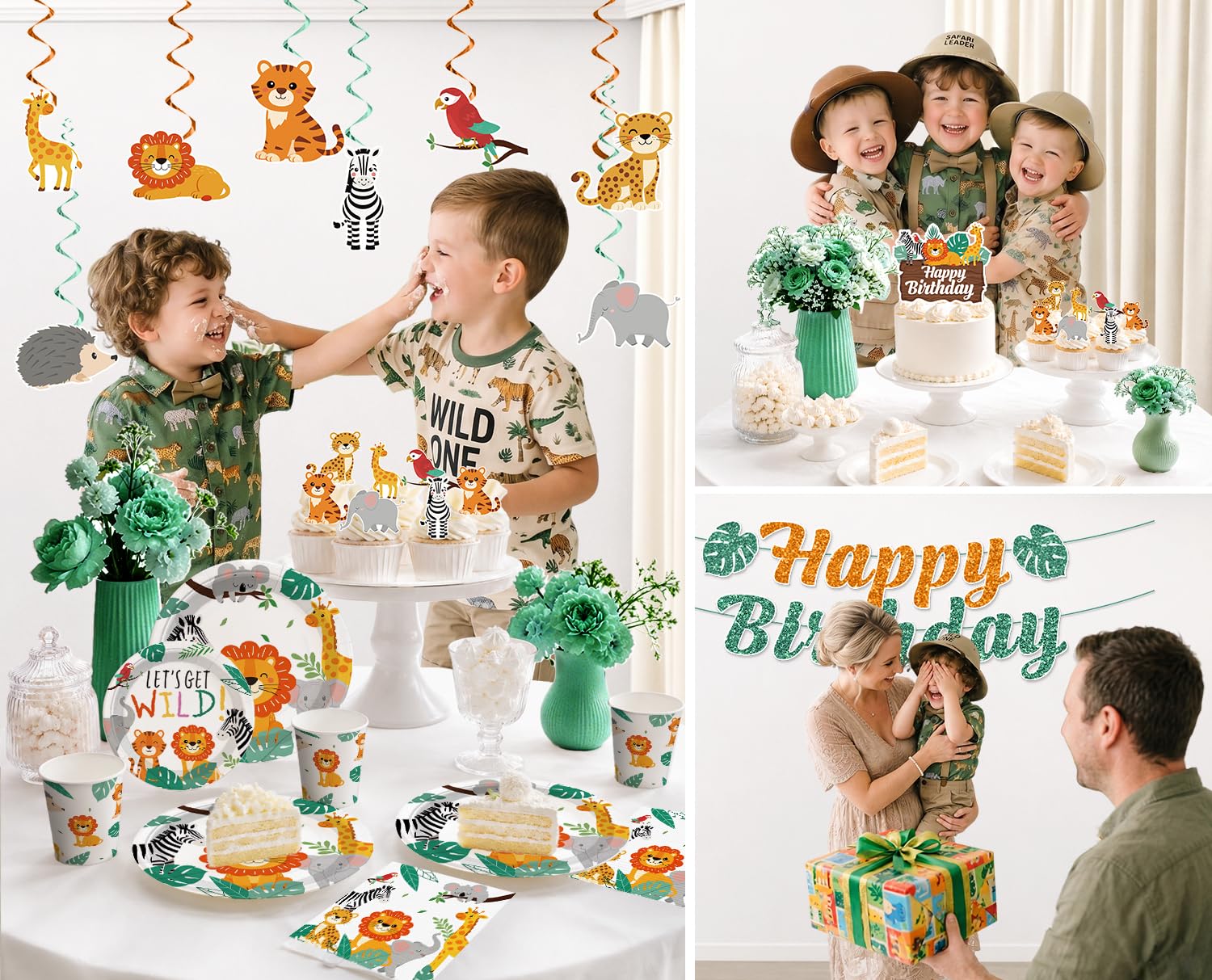 Xynic decorazioni di compleanno safari