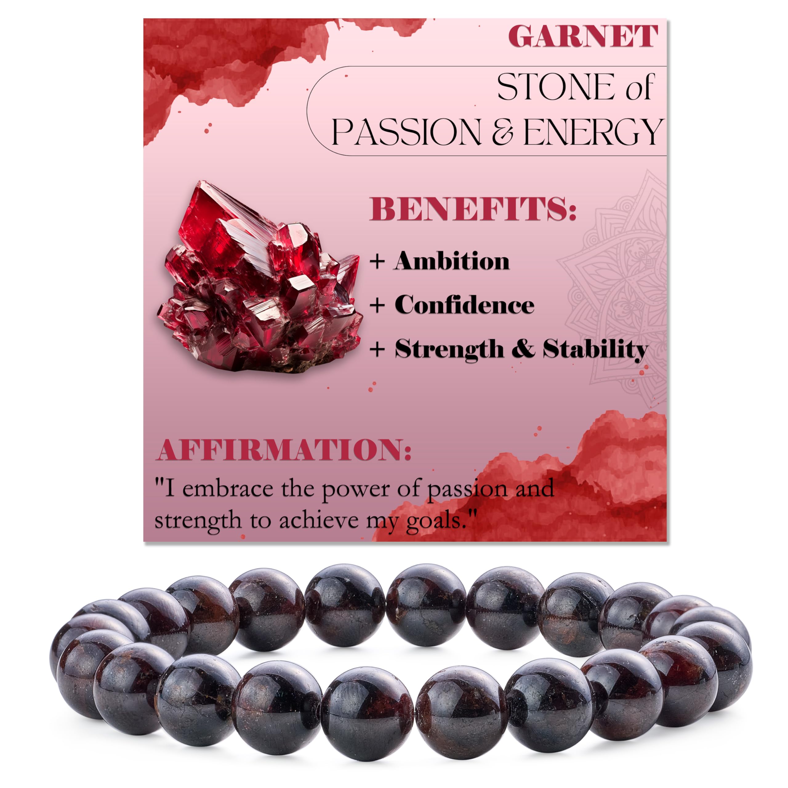 Bivei 8mm Beaded Bracelets for Women Handmade Semi Precious Natural Stone Stretch Elastic Jewelry Yoga Protection Gifts