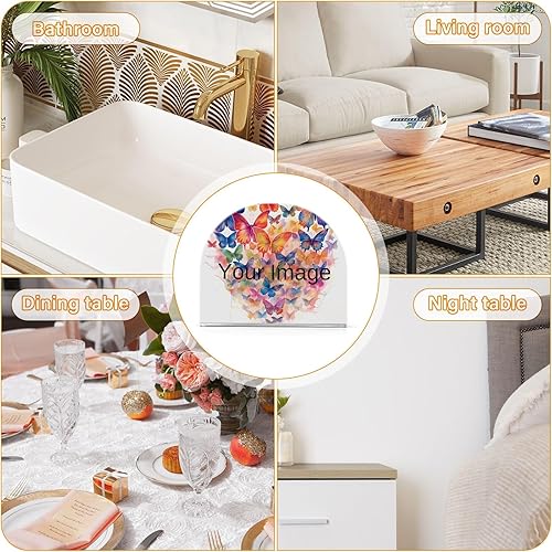 Miniatura 7 de Napkin Holders for Table Paper Napkins Dispenser Kitchen Bathroom Butterflies Standing Decorative Acrylic