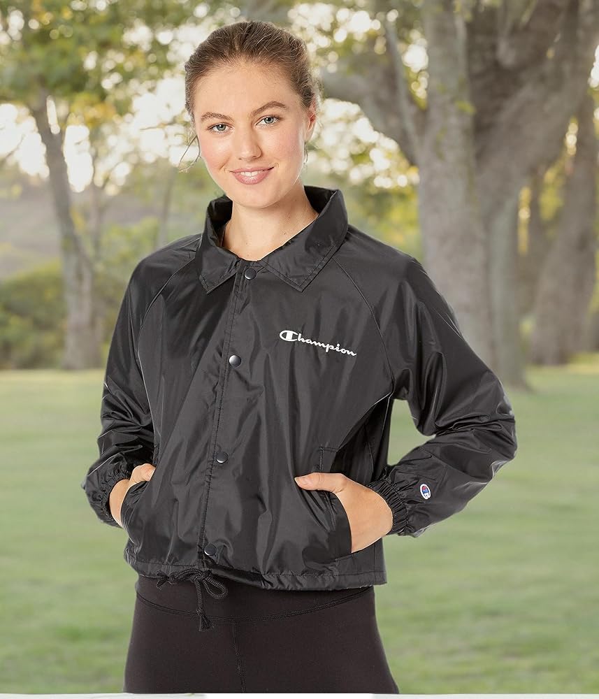 Champion Coaches Jacket Mサイズ Champion Heritage Woven Coaches Jacket Black XL at Amazon