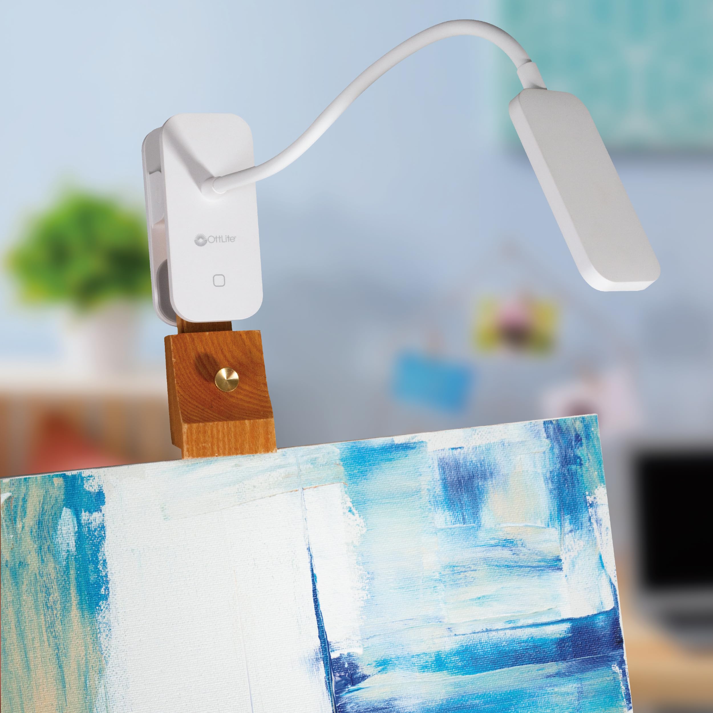 Wiederaufladbare LED-Clip-Lampe – ClearSun LED-Technologie mit Touch-aktivierter Steuerung, dimmbaren LEDs & flexiblem Arm – Reisefreundliches Clip-Licht zum Lesen, Bettkopfteil & Computer