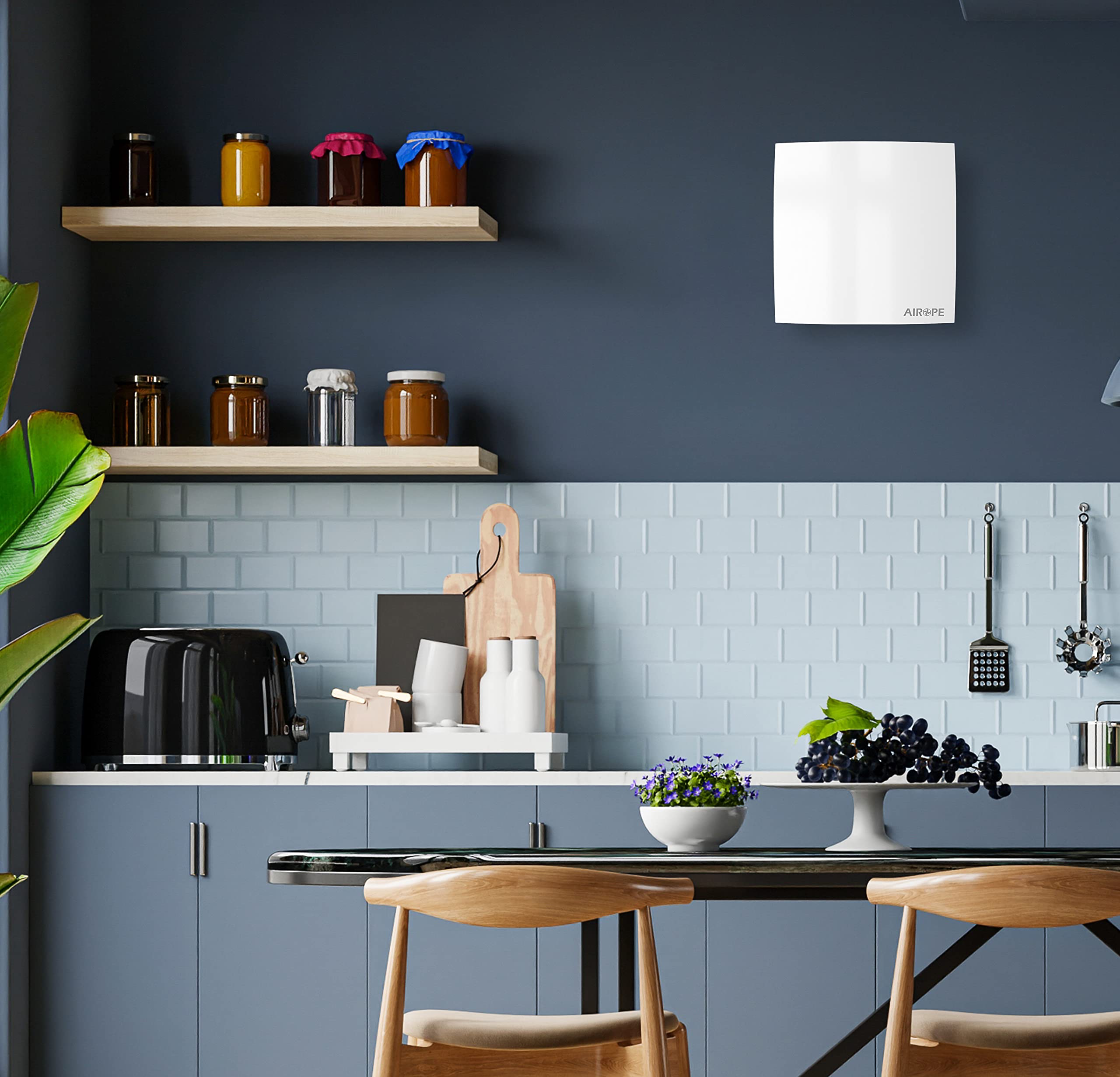 AB -100 mm,Ventilador Extractor de Baño aire, Silencioso con Válvula Anti Retorno,Ideal para Baño,Cocina,Inodoro,Bajo Consumo Energético,5 AÑOS de Garantía