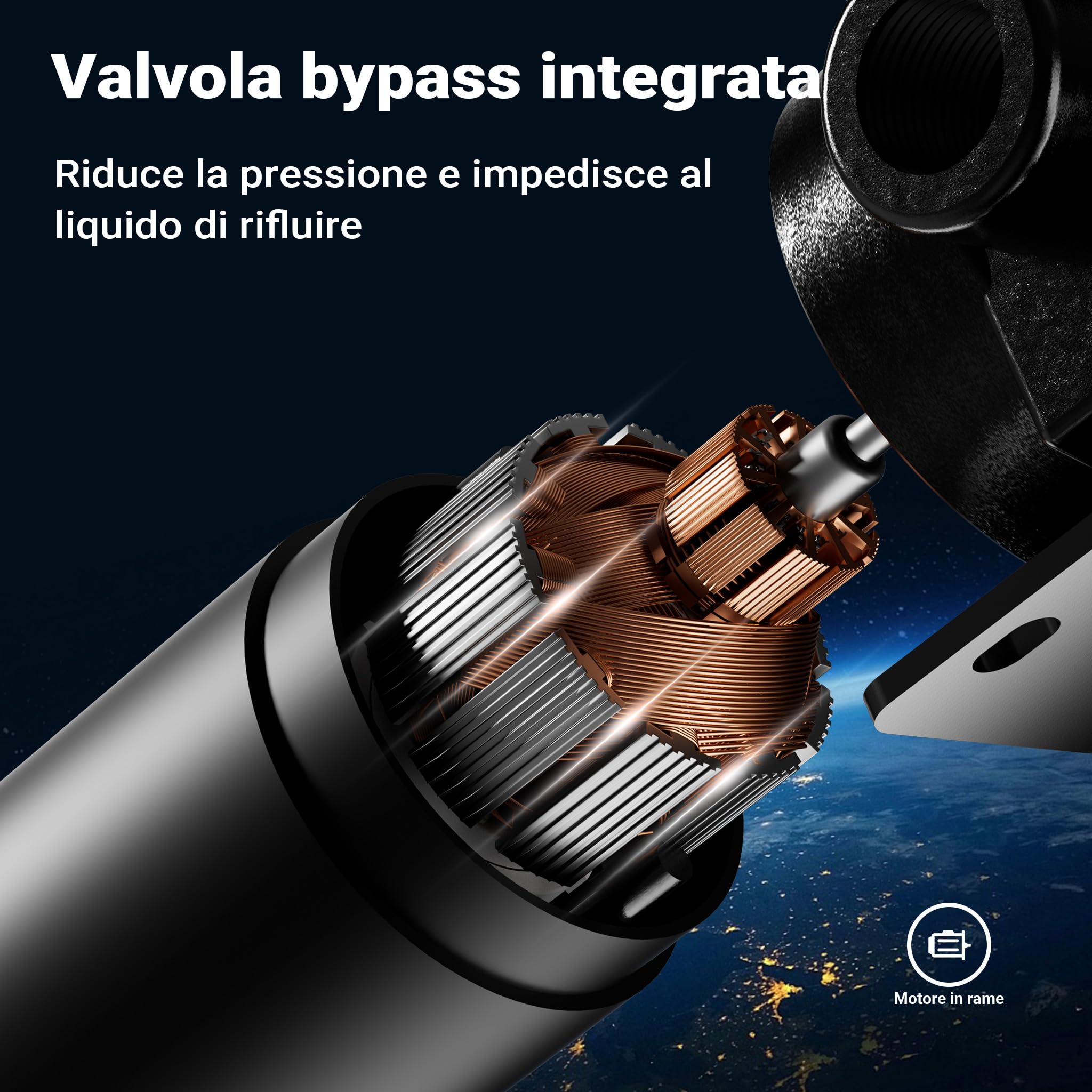Wiltec Pompa travaso carburante 12 V 75 W, Pompa travaso gasolio/benzina, 14 l/min, 3200 giri/min, con accessori