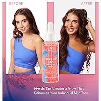 Vista 4 de Mystic Tan Wake Up Tan Face - Suero autobronceador con ácido hialurónico, 1.0 fl. oz / 1.0 fl oz
