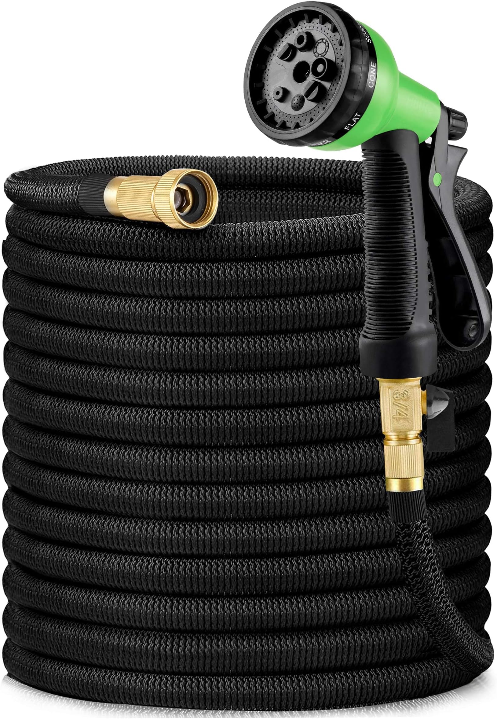Gartenschlauch 3 4 Zoll Oder 1 2 BOORCA Gartenschläuche, 15M/50FT Flexibel Wasserschlauch mit 10