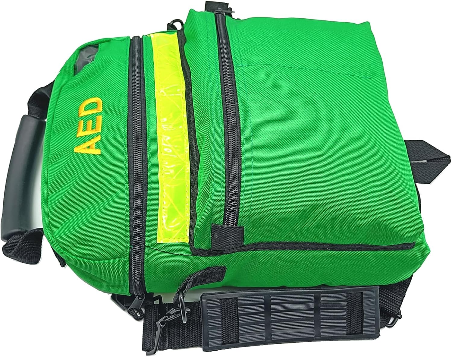 First Aid Bag AED Medical 1st Aid Empty Rescue Defibrillator First Responder Bags for Emergency Critical Healthcare Protection (Bag Only) (Green)