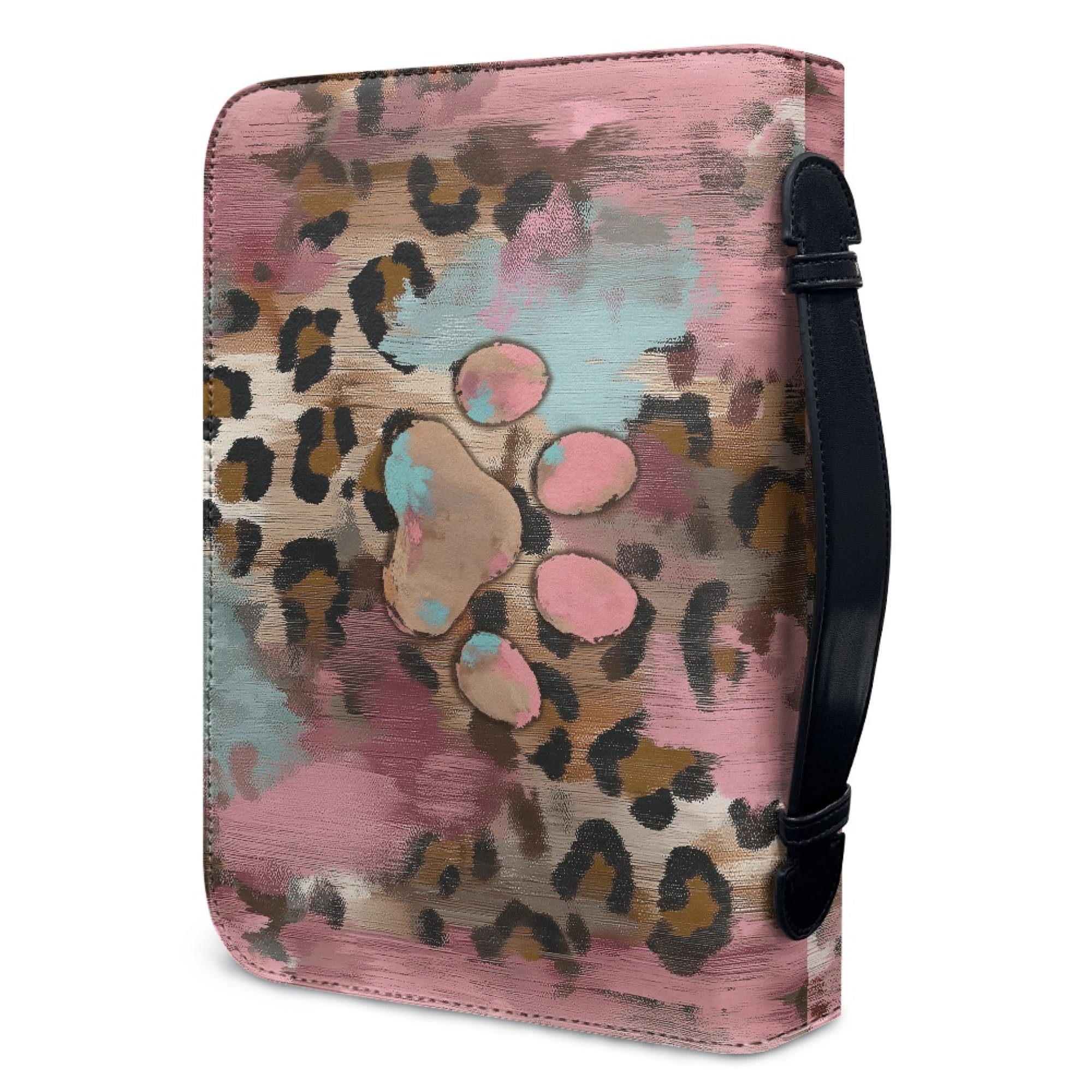 Amzbeauty Élégant sac biblique pour femme, étui à livres, motif empreintes