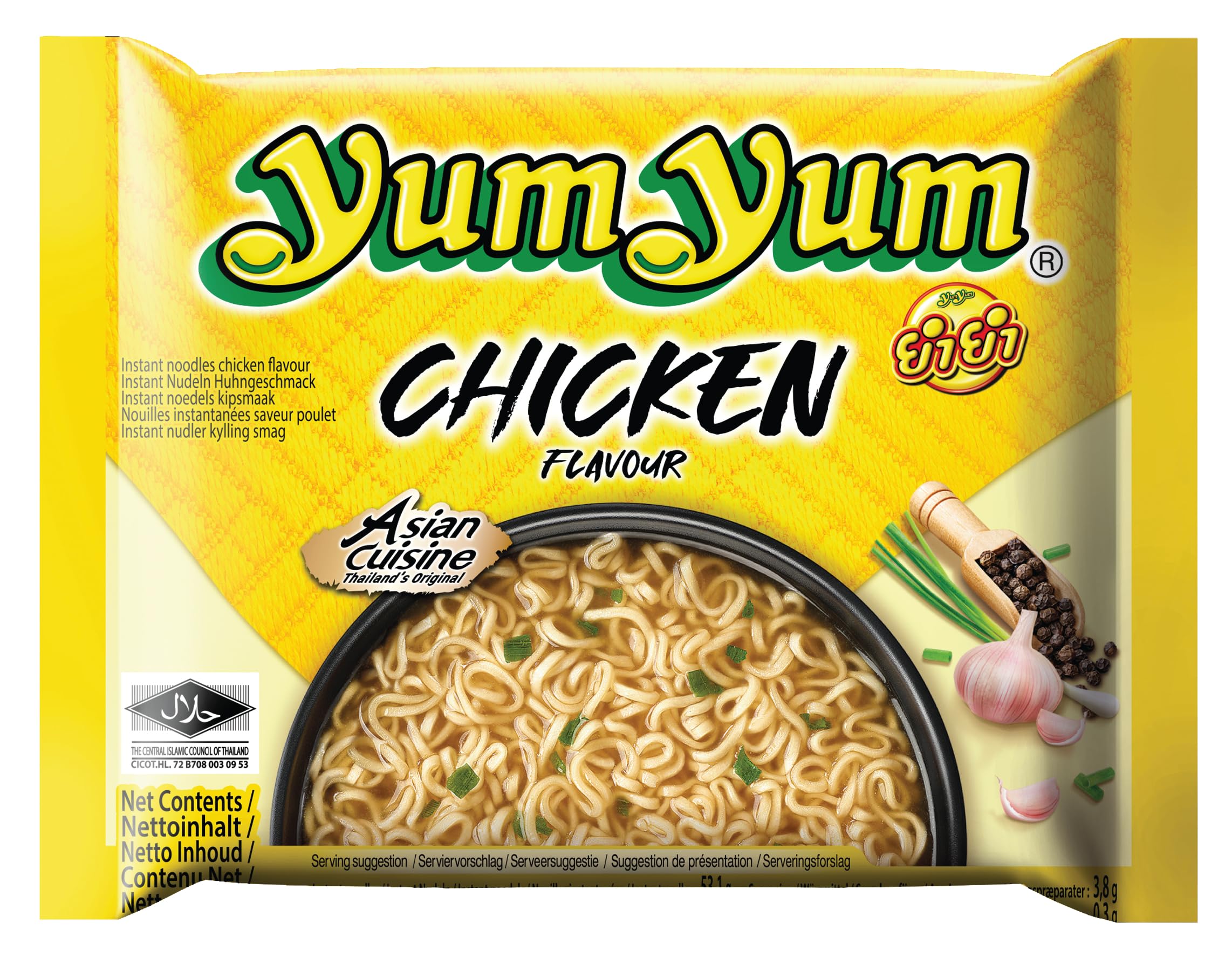 Yum Yum Fideos instantáneos de pollo, 1.80 kg