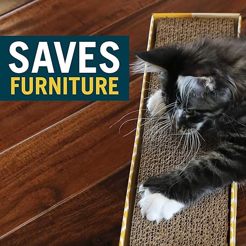 Vista 6 de OurPets Rascador de gato reversible ancho único recto y estrecho