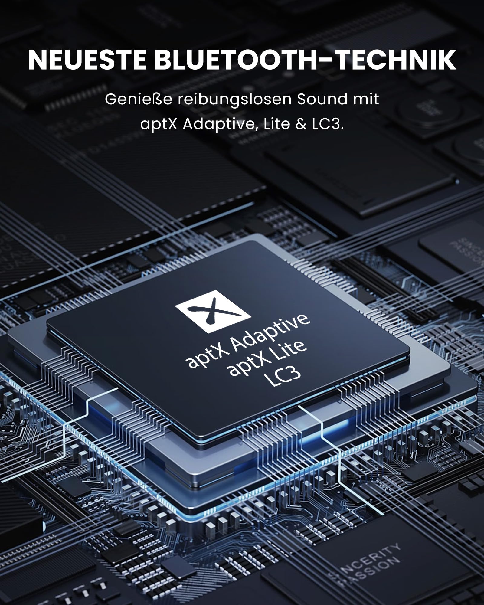 Avantree AS70P - Auracast- und Bluetooth-Empfänger mit AUX | Macht kabelgebundene Kopfhörer Auracast-fähig; LE Audio, aptX Adaptive, Qualcomm-Chip, AUX und App-Steuerung