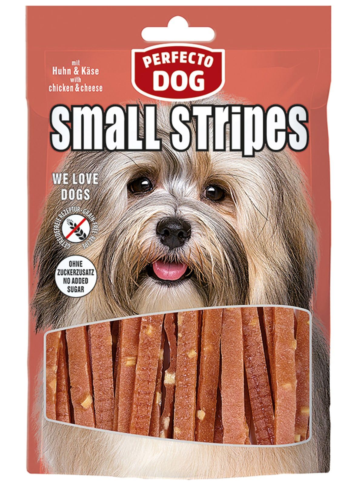 Hundeleckerli Huhn Käse 12x100 g Getreidefrei Perfecto Dog Snack Belohnung
