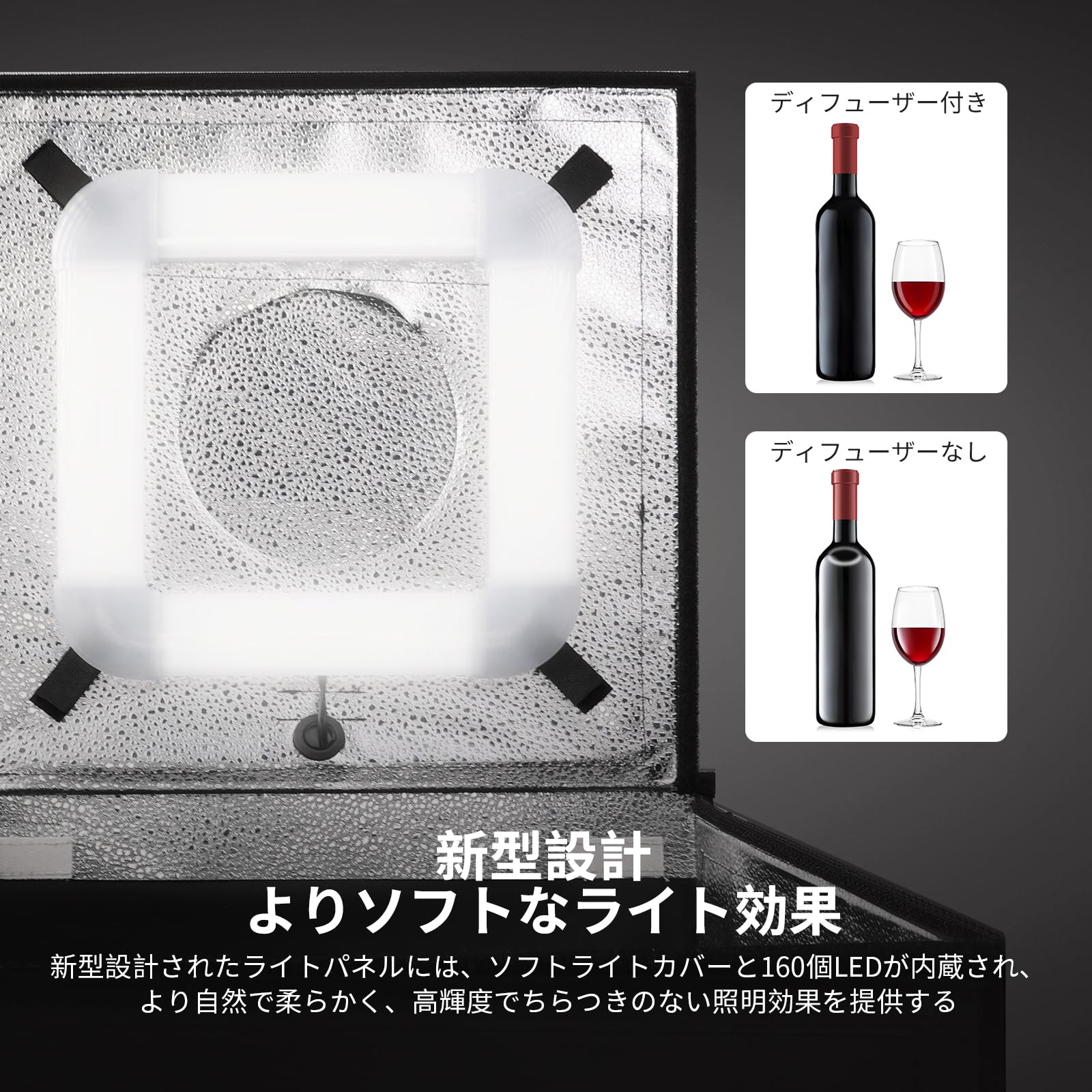 Amazon | NEEWER 50W 撮影ボックス 60x60cm ライトテント 撮影