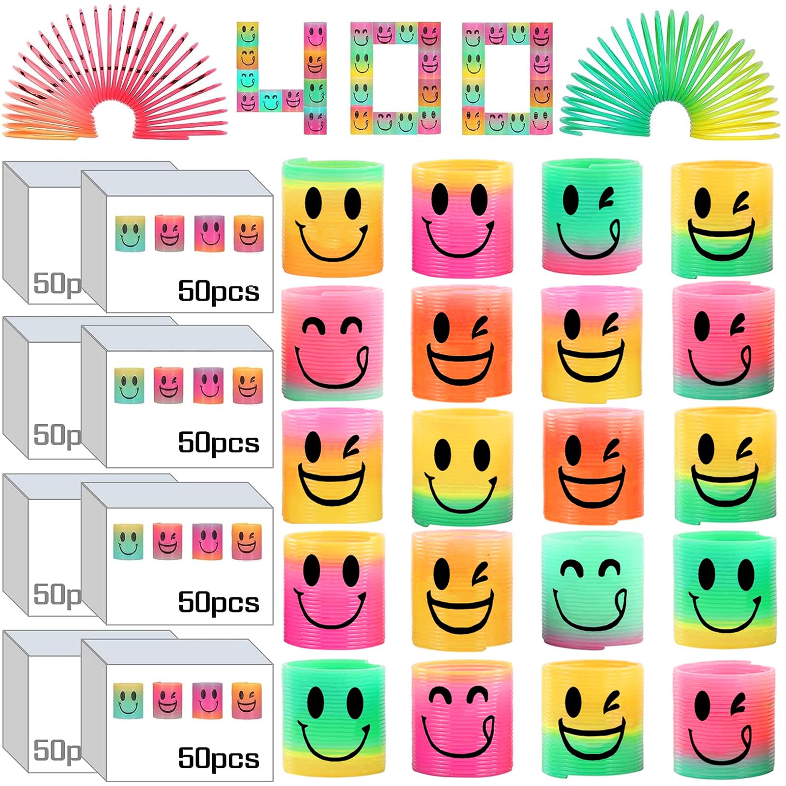 AZEN 400 Pcs Mini Spring Party Favors for Kids 3-5 4-8, Goodie Bags Stuffers for Birthday, Classroom Prizes Kids Prizes, Small Bulk Toys Gifts (4