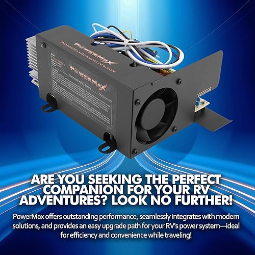 Miniatura 7 de PowerMax PM3-55 Cargador convertidor de potencia RV  110 VCA a 12 voltios, fuente de alimentación de conmutación regulada universal, serie PM3,