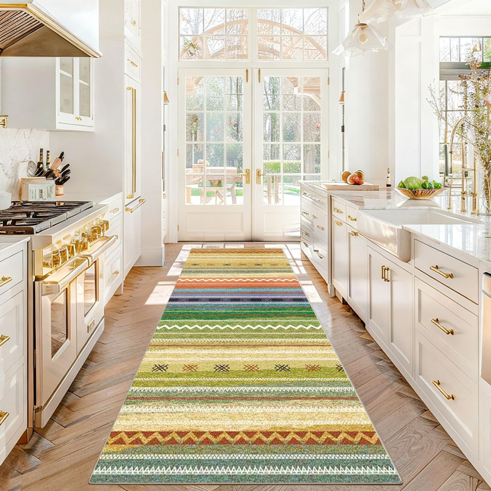 Dywanik kuchenny antypoślizgowy zmywalny 70 x 150 cm długi korytarz dywan wejściowy do wnętrza