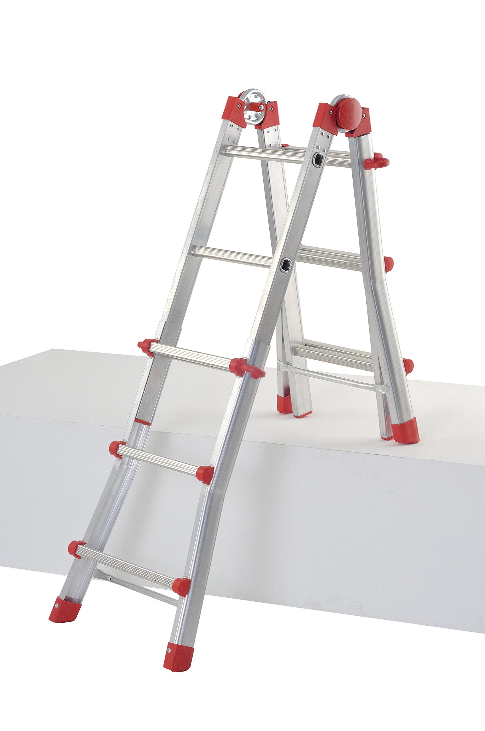 Hailo 7516-151 - Escalera Aluminio telescópica multiposición ProfiStep Multi (4x3 peldaños)