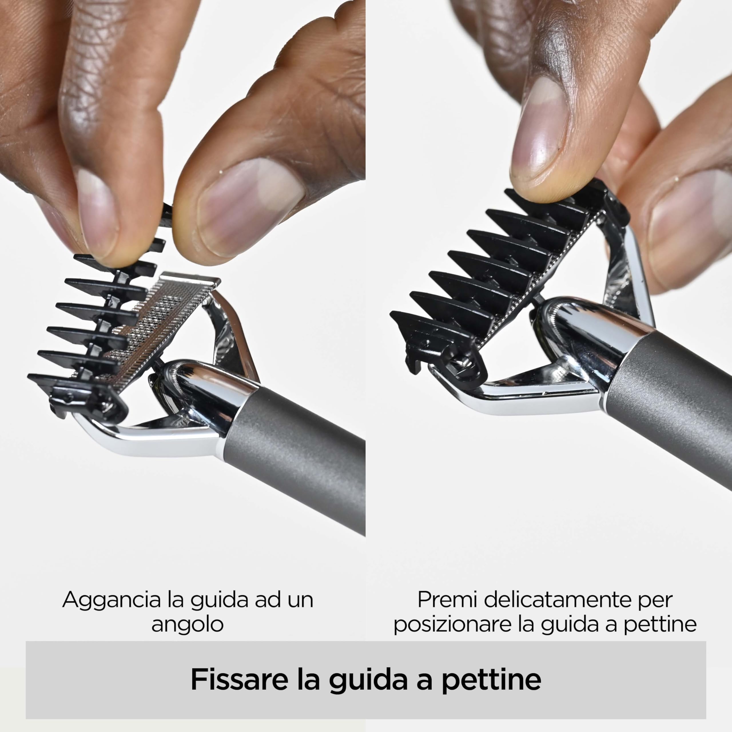 BaByliss X-Blade, Rasoio regolabarba, lame di precisione ultra-affilate, testina flessibile a 50°, 4 guide 1-5 mm, Batteria agli ioni di litio, 100& Waterproof, OT996E