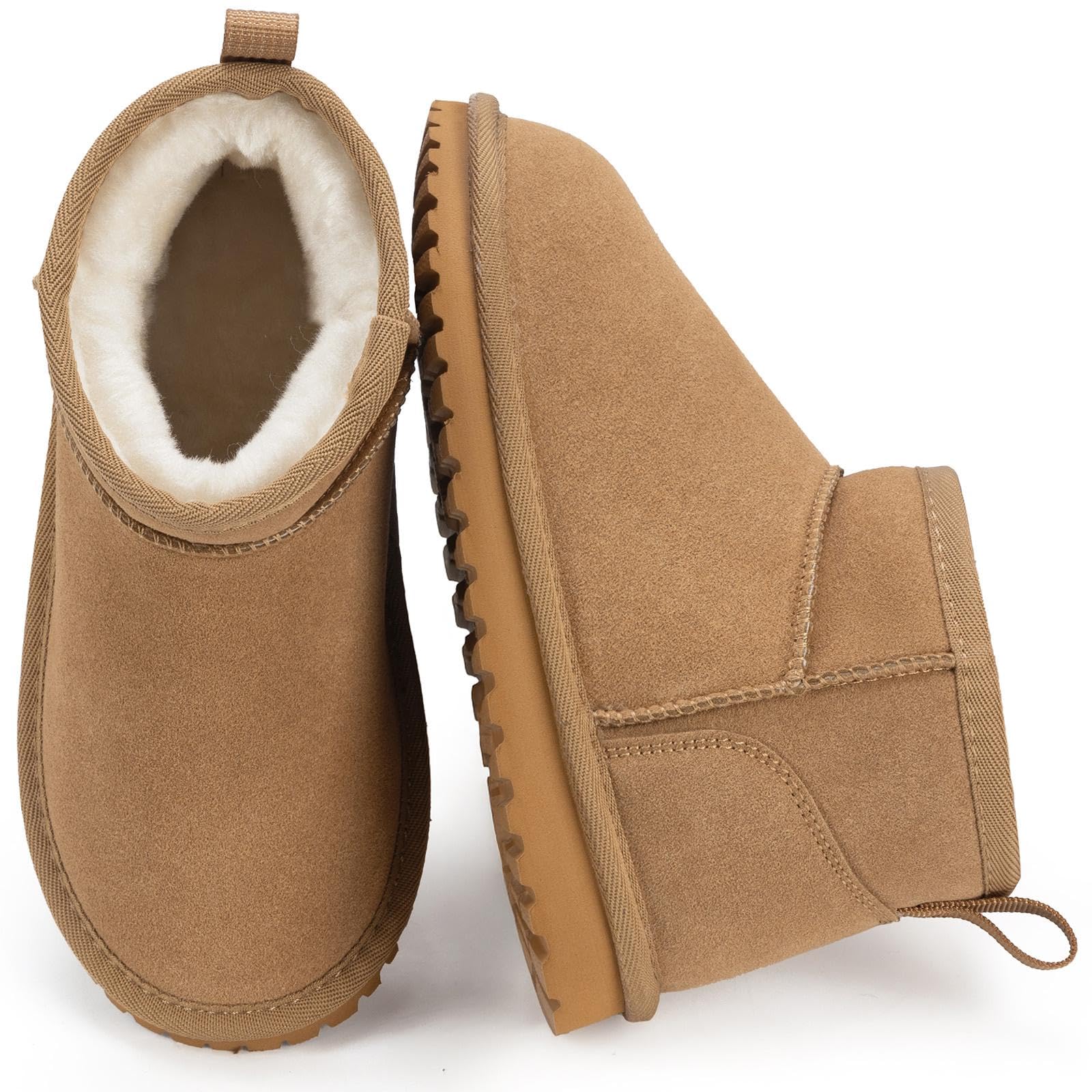 Mishansha Bambini Stivali da Neve Antiscivolo Stivali Invernali Caldi Bambino Bambina