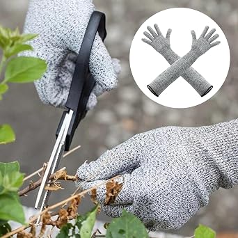 Guard Gloves, 45cm Long Gardening Gloves Scratch Proof, Protect Hands And Arms Glove, for Women & Men, for Gardening, Kitchen Work, and Cutting Protection